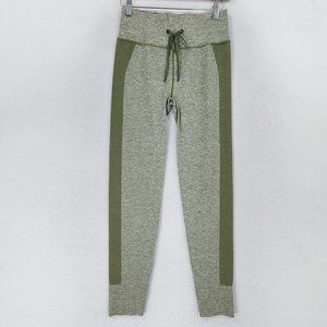 PINK Pants Womens Medium Green Victorias Secret Active Stretch Leggings Ankle